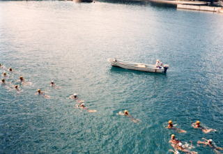 1990年の遠泳授業
